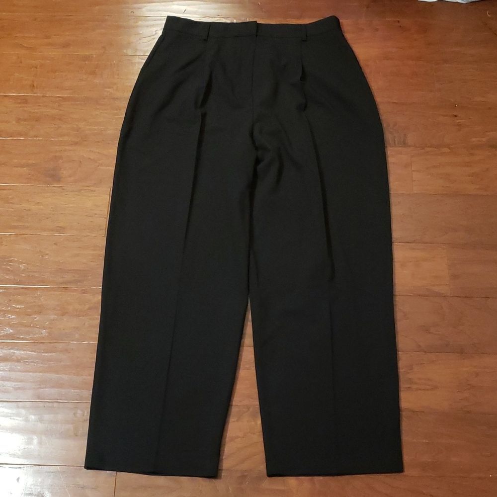 Topshop Black High Waist Peg Trousers Size 14 NWT‎